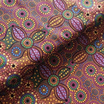 SPIRIT PLACE Aborigines Stoff aus Australien
