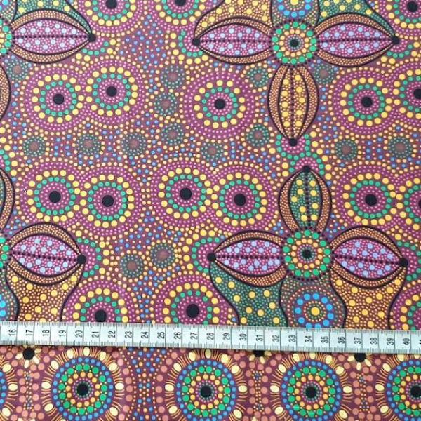 SPIRIT PLACE Aborigines Stoff aus Australien