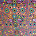 SPIRIT PLACE Aborigines Stoff aus Australien