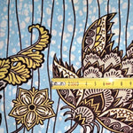 Afrikanischer Wax Print Stoff Baumwolle SUMMER ORIENTAL FLOWERS | Meterware