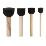 Schablonierpinsel aus Schaumstoff – 4er-Set