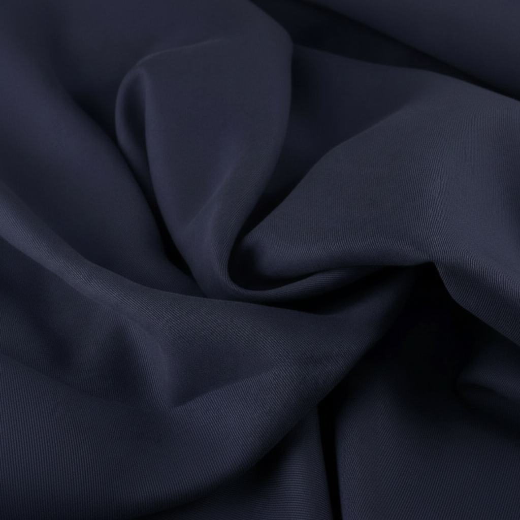 Lyocell Twill Stoff "Marineblau" - Meterware