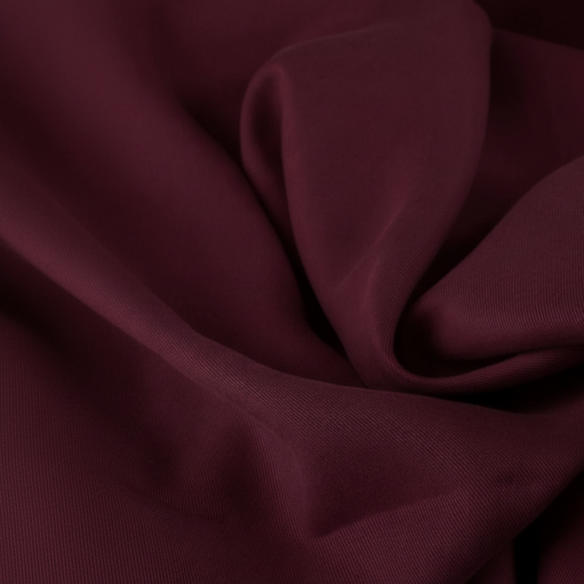 Lyocell Twill Stoff "Bordeaux" - Meterware