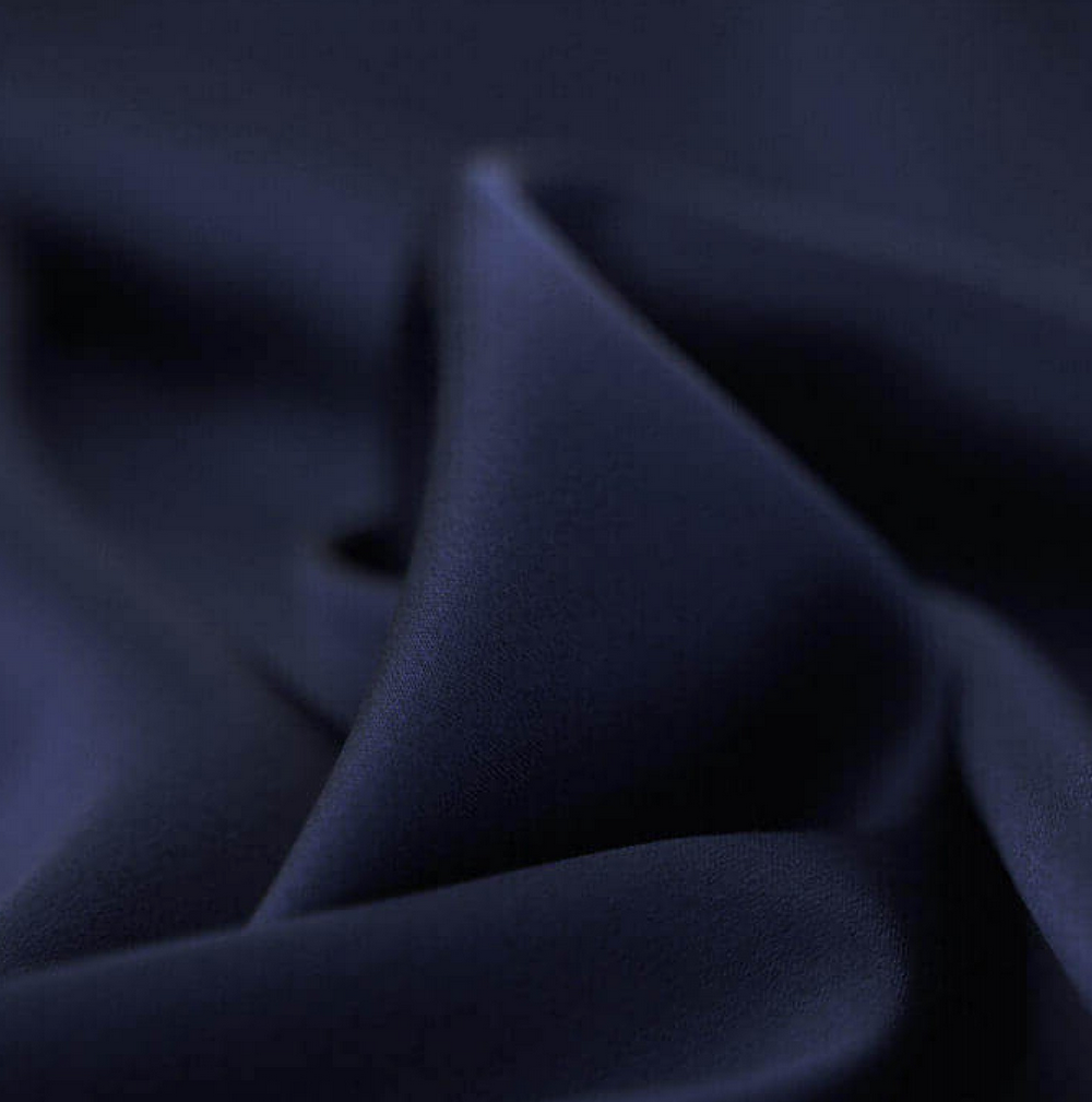 Deluxe Stretch Satin "Marine" - Meterware