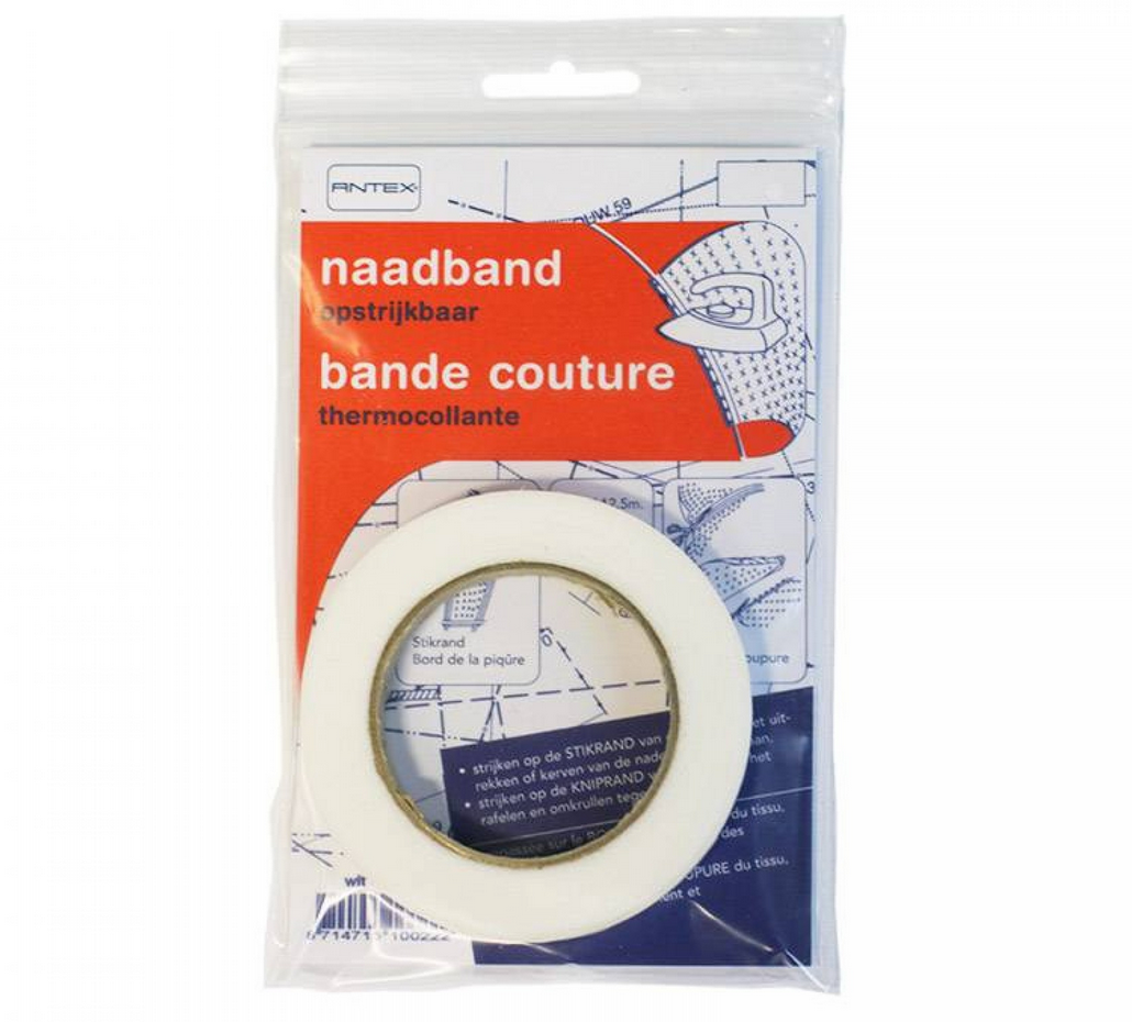 Antex Nahtband weiss - 10 mm x 12.5 m