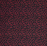 Rippjersey Baumwolle "Leo Bordeaux" - Meterware
