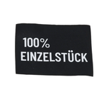 Webetikett XL „100% Einzelstück“ – 60 x 80 mm
