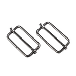 Stegschnalle Nickel Schwarz - 33 mm
