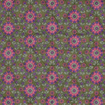 Steppstoff Doubleface Blumen und Streifen