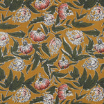 Stoff aus Indien Hand Block Print Ocker