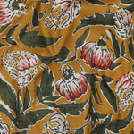 Stoff aus Indien Hand Block Print Ocker