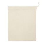 Stoffbeutel Natur – 5er-Set, 21 × 25 cm