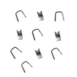 Stopper für Reissverschluss mit 4 mm Raupe – Silber, 10 Stück