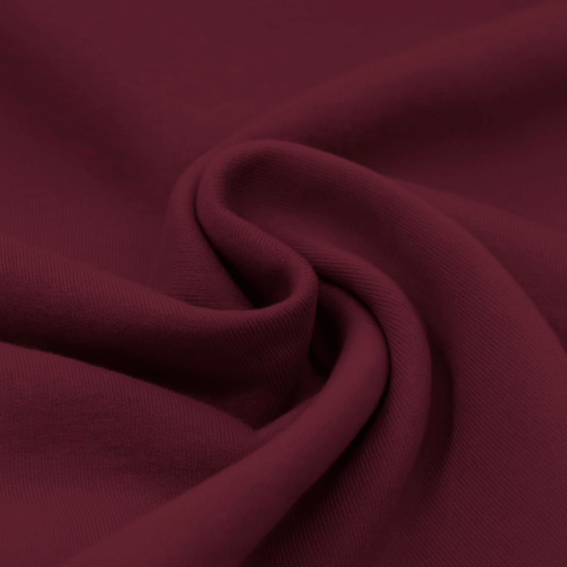 Sweat Stoff angeraut Baumwolle "Bordeaux" - Meterware
