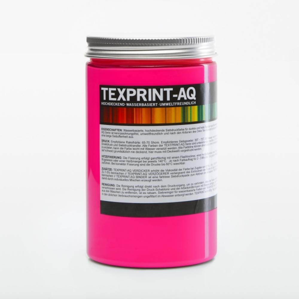 TEXPRINT-AQ Textildruckfarbe Neon-Pink – 250 g