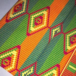 TROPICAL MOSAIC Afrikanischer-Kente-Stoff