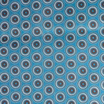 TURQUOISE DANDELION Afrikanischer-Shweshwe-Stoff