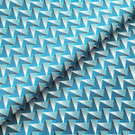 TURQUOISE-FAN-PATTERN-Afrikanischer-Shweshwe-Stoff