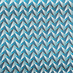 TURQUOISE-FAN-PATTERN-Afrikanischer-Shweshwe-Stoff