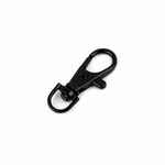 Taschenkarabiner für Kordel Schwarz - 10 mm
