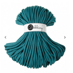 Bobbiny Flechtkordel Jumbo 9 mm Teal – 100 m in Petrolblau
