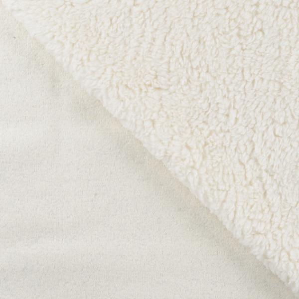Teddystoff Baumwolle Ecru