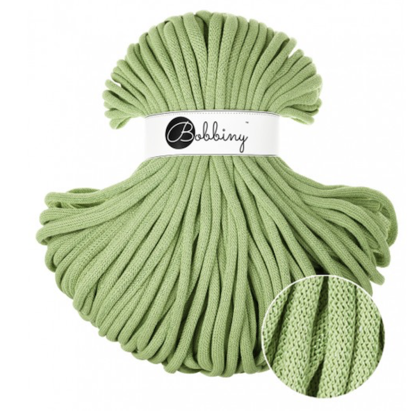 Bobbiny Flechtkordel JUMBO 9 mm - Unicolor Matcha