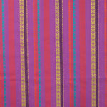 Viskose Lila mit Ethno Streifen