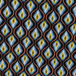 Viskosestoff mit Baumwolle Yellow Peacock