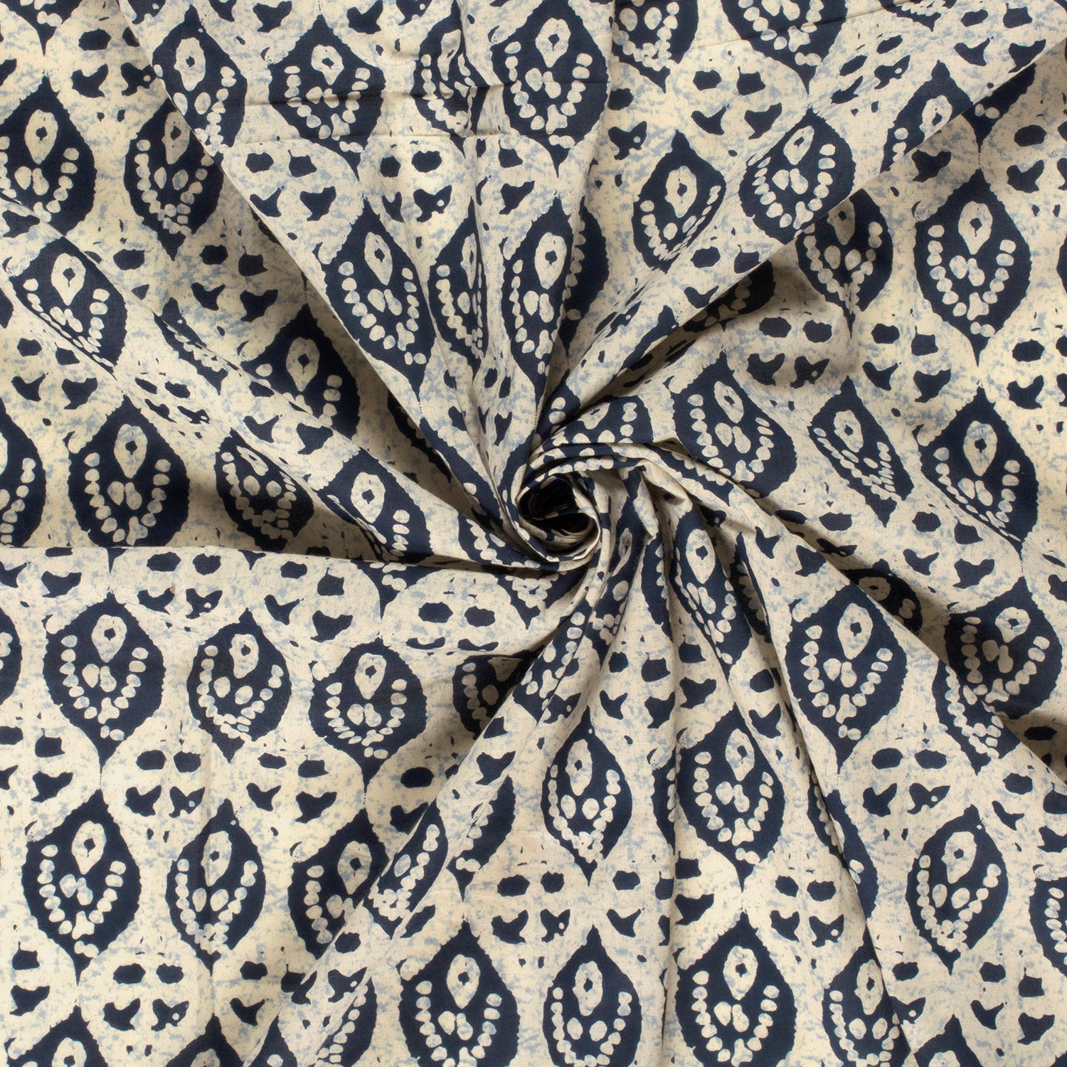 Stoff aus Indien "Mosaic" - Baumwolle Voile Meterware