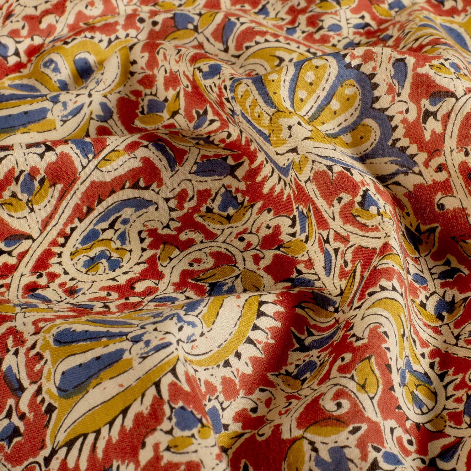 Stoff aus Indien "Oriental" - Baumwolle Voile Meterware