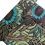 Wax Print „Granatapfel Mint“ – afrikanischer Baumwollstoff