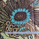 Wax Print „Granatapfel Mint“ – afrikanischer Baumwollstoff
