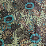 Wax Print „Granatapfel Mint“ – afrikanischer Baumwollstoff