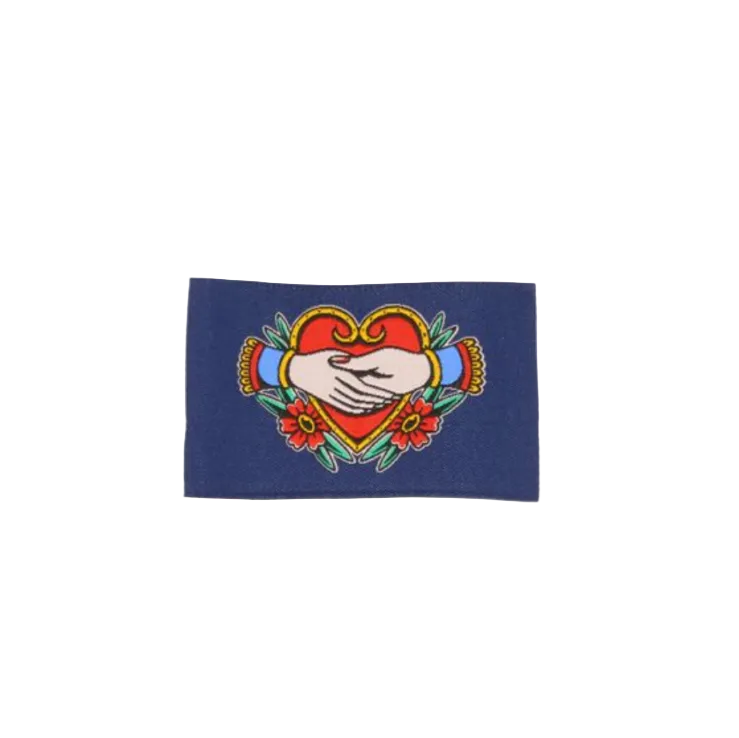 Webetikett „Tattoo Herz" - 57 x 38 mm