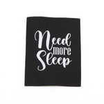 Webetikett XL „Need more Sleep“ – 60 x 80 mm