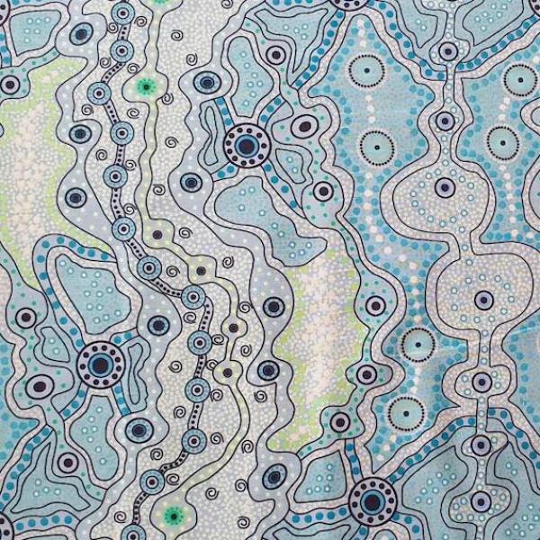 YALKE Aborigines Stoff aus Australien