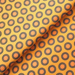 YELLOW-DOTS-Afrikanischer-Shweshwe-Stoff-