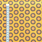 YELLOW-DOTS-Afrikanischer-Shweshwe-Stoff-