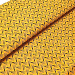 YELLOW FAN PATTERN Afrikanischer-Shweshwe-Stoff-