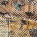YELLOW GINKGO Afrikanischer Osikani Stoff