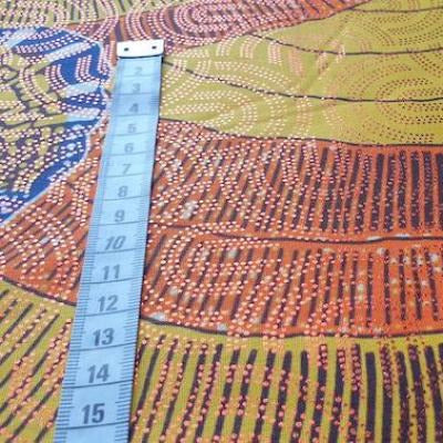 YELLOW SHELL Osikani Stoff