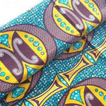 YELLOW UFO Waxprint Stoff