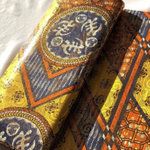 YELLOW ZIG ZAG Osikani Stoff