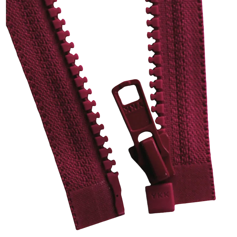 YKK Vislon® teilbarer Reissverschluss Dunkel Bordeaux