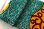 Preview: ORANGE-TURQUOISE-SERPENT Waxprint Stoff