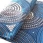 Preview: Afrikanischer Wax Print Stoff Baumwolle BLUE CIRCLES | Meterware