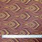 Preview: BROWN FLAME Afrikanischer-Shweshwe-Stoff-