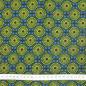 Preview: DISCO BLUE CIRCLE Afrikanischer-Shweshwe-Stoff-