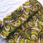 Preview: Afrikanischer Wax Print Stoff Baumwolle  LIME CHRISTMAS TREE | Meterware